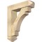 Ekena Millwork Merced Arts and Crafts Rough Sawn Bracket w/ Offset Brace, Douglas Fir, 6"W x 22"D x 26"H BKT0604X22X26MRC03RDF - alternate 1